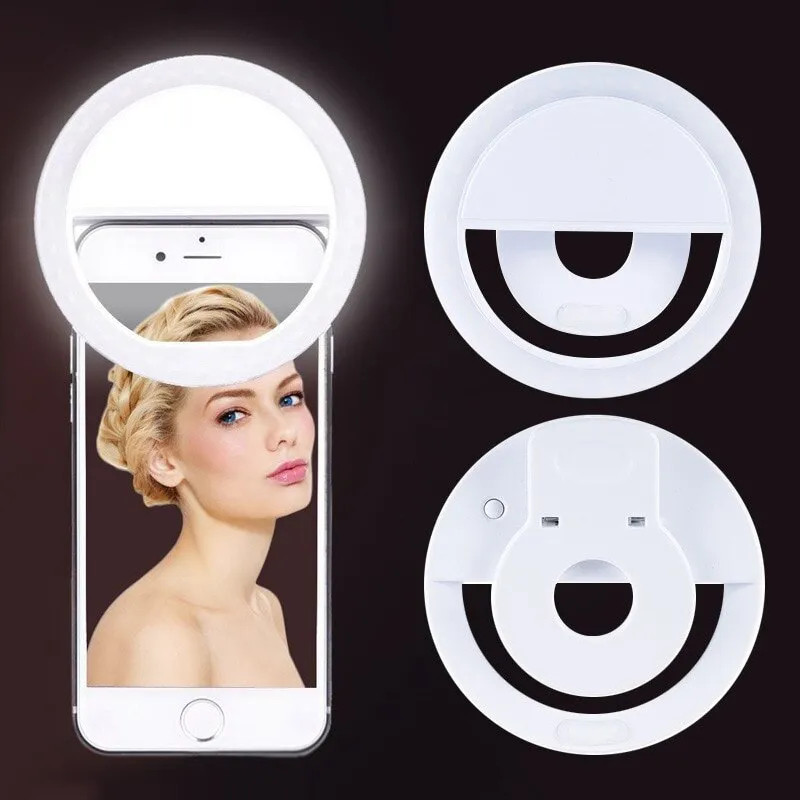 USB Rechargeable LED Selfie Ri - đánh giá và giá Photography Lighting Game