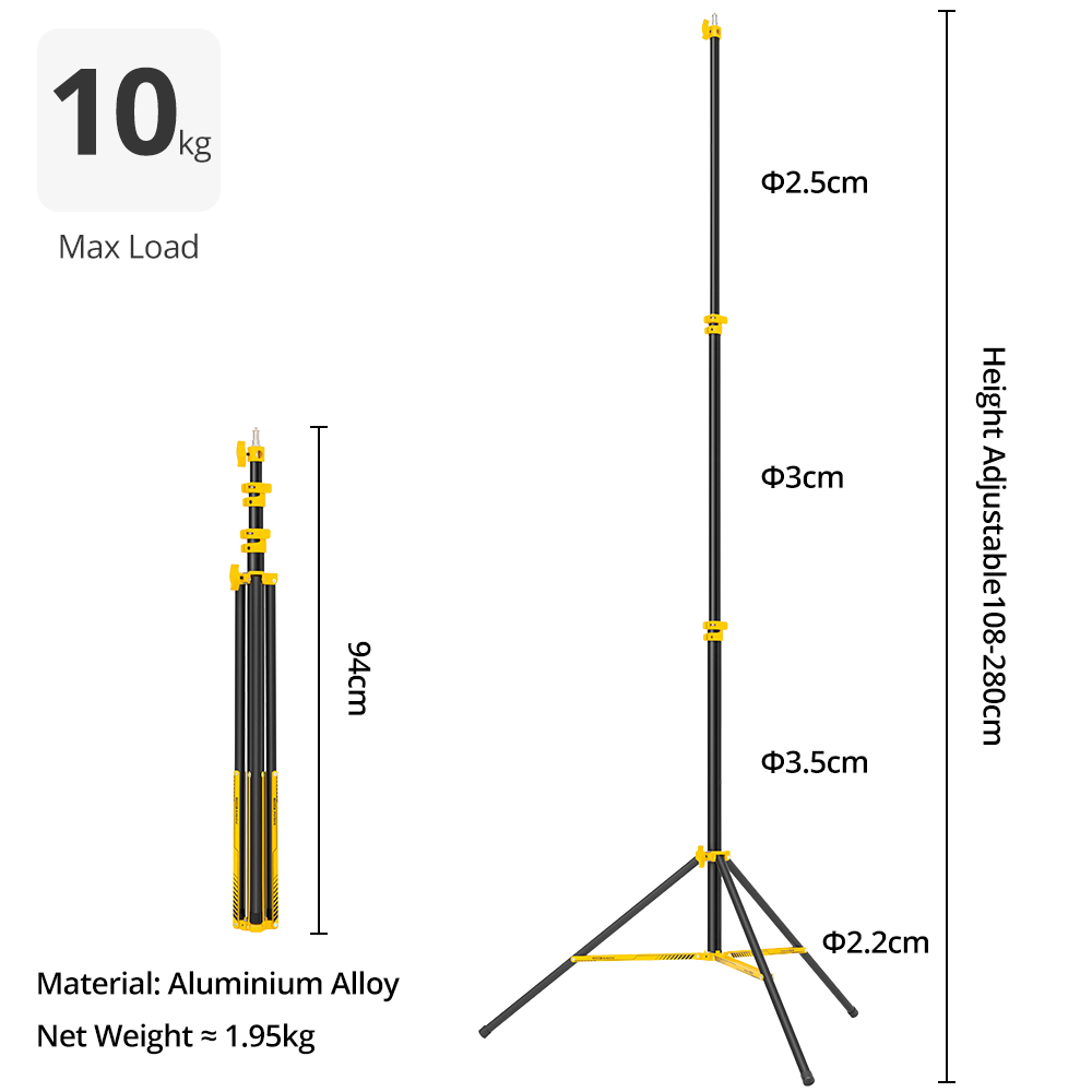 AMBITFUL GM280Y 280cm Professi - đánh giá và giá Photography Lighting Meter