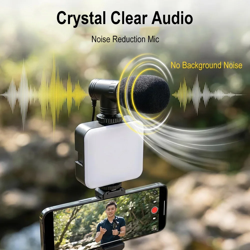 Smartphone Vlogging Kit Led Vi - đánh giá và giá Photography Lighting Kit Portable