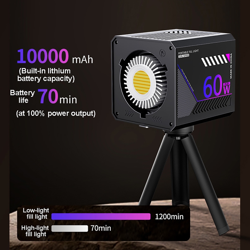 60W RGB Video Light Portable L - đánh giá và giá Photography Lighting Handheld