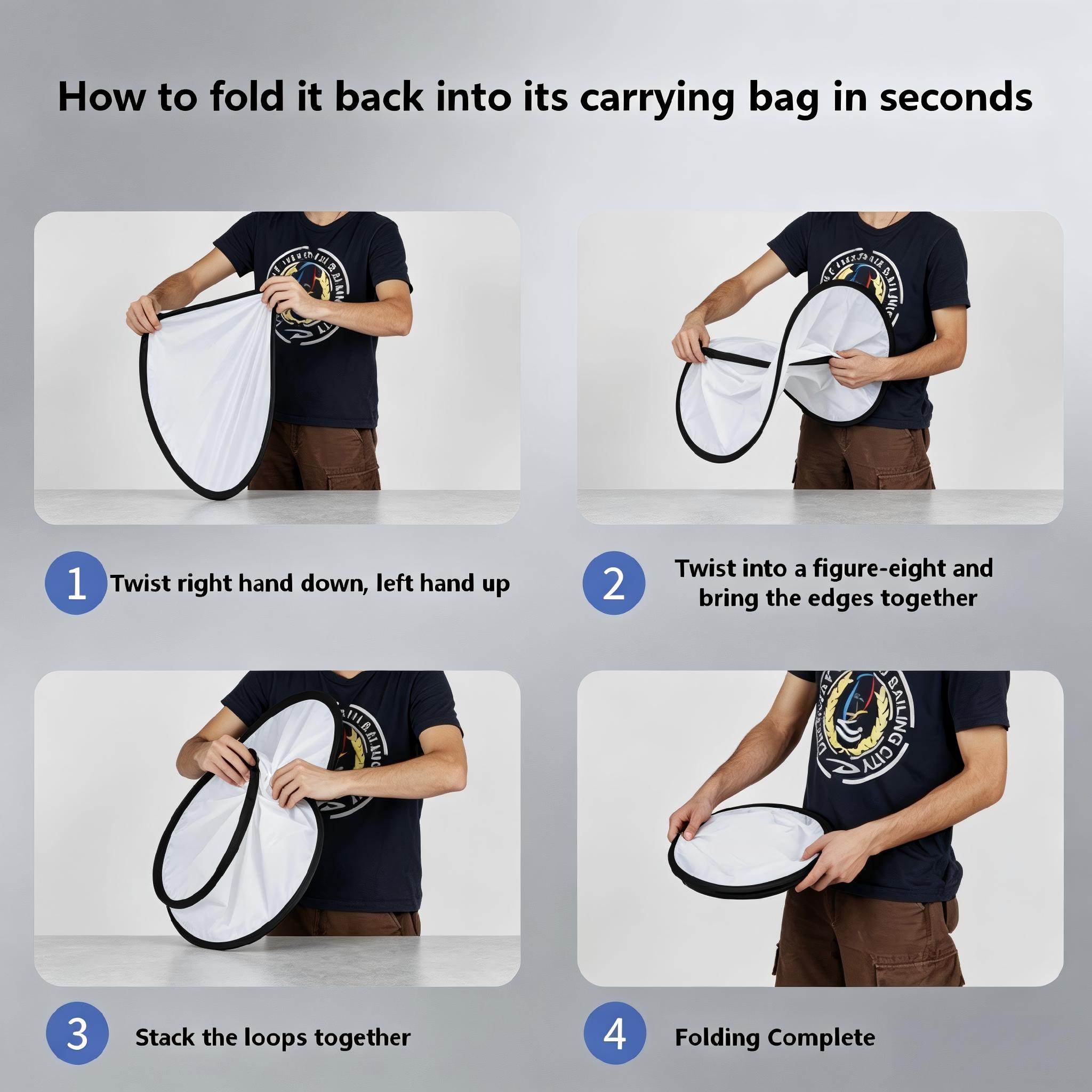 Photography Reflector 2 In 1 L - đánh giá và giá Photography Lighting Kit Portable